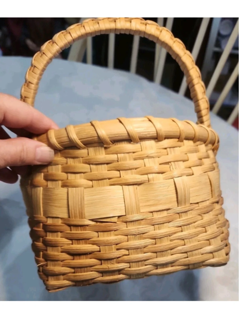 2 Split Wood Baskets, Farmhouse Decor
